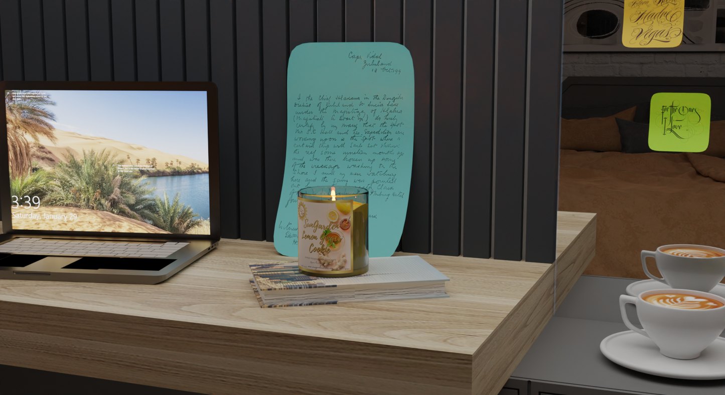 Lemon Ginger Cookie Candle, 8.5 oz