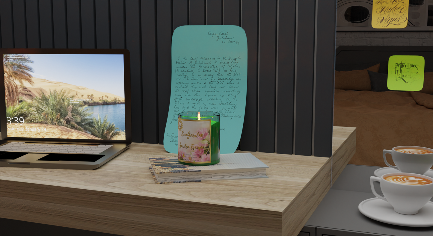 Garden Escape, 8.5 oz cotton wick