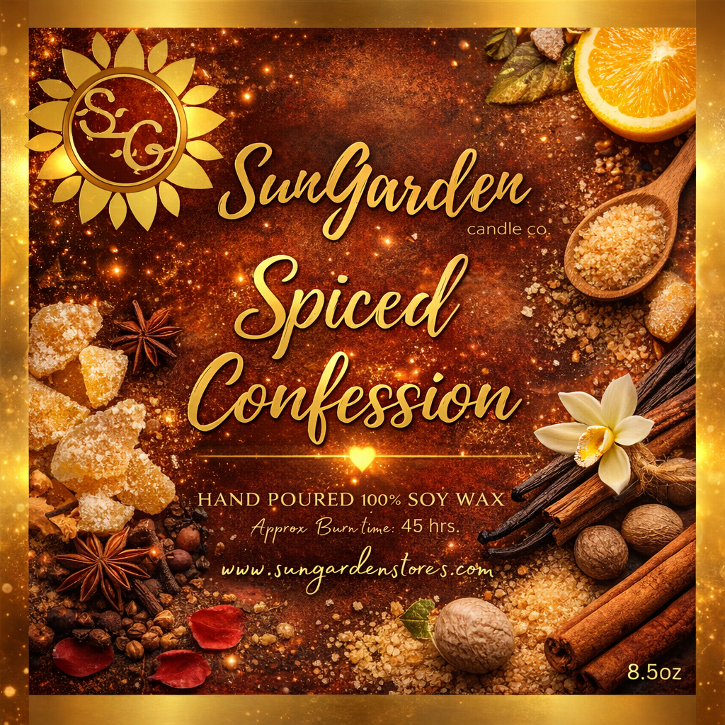 Spiced Confession, 8.5 oz cotton wick