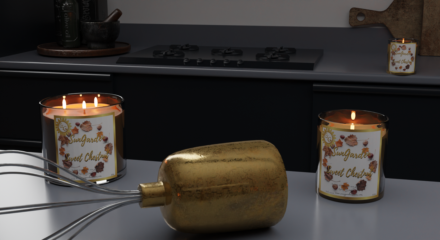Sweet Chestnut, 8.5 oz cotton wick