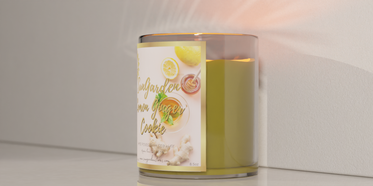 Lemon Ginger Cookie  Candle, 8.5 oz